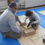 夏休み親子木工教室